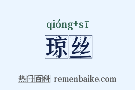 琼丝是什么意思的图片